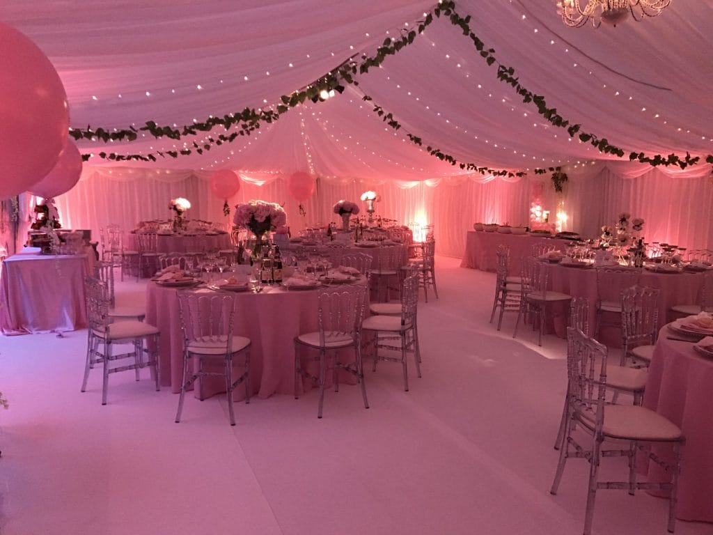 Pink Themed Marquee