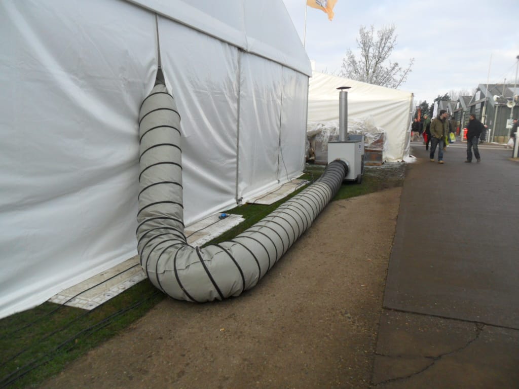 Temporary Structure with Heating
